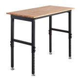 Adjustable Workbench 1500 lb, Oak Top, 26-40"