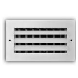 2- 8 in. x 4 in. Aluminum Curved Blade Register