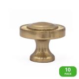 Minted Satin Brass Round Cabinet Knob (10)