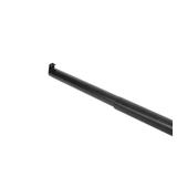 Matte Black Adjustable Closet Rod 72-120