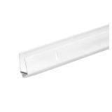 1 in. x 1-1/2 in. x 36 in. White Door Bottom