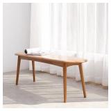 Samuel Brown Oak Dining Bench, 39.37 W