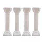 34.65 in White Pillars Flower Pot Columns (4)