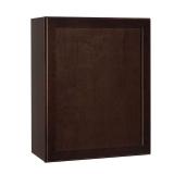 Shaker 24W x12D x30H Wall Cabinet Java