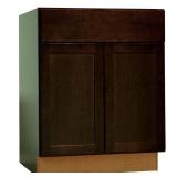 Shaker 27x24x34.5 Base Cabinet, Java