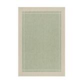 Green Center Border 6 ft. x 9 ft. Rug
