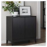 Jasper Black Oak Finish Sideboard Cabinet