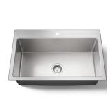 KOHLER Cursiva Stainless 33" Drop-in Sink