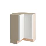 Courtland Shaker Corner Base, Polar White