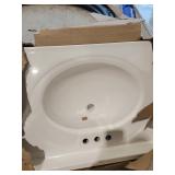 White porcelain sink
