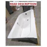 46.5" x 27-1/4" x 15" Bathtub (Has Damage)
