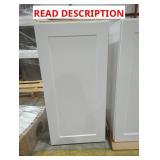 18" x 13" x 36" White Wall Cabinet
