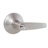 Olympic Stainless Steel Keyed Entry Door Lever