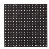 Plastic Pegboard, 16x16 in, Black (50 lbs)