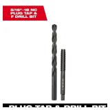 5/16 in -18 Plug Tap & F Drill Bit