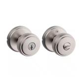 Sora Satin Nickel Keyed Entry Door Knob
