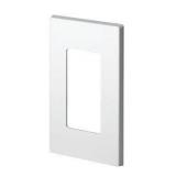 Leviton Wallplate 1-Gang White Carded