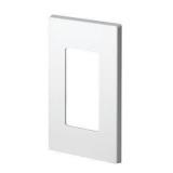 Leviton Wallplate 1-Gang White Carded