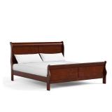 Burkhart Cherry King Slat Wood Bed Frame