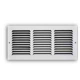2- 14x6 Steel Return Air Grille White
