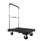 Foldable Push Cart Dolly, 27x20, 330 lb