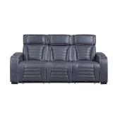 Bedos 84W Leather Power Recliner Sofa