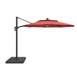 11 ft Aluminum Cantilever Solar LED Umbrella