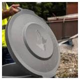 Husky 32 gal Grey Heavy Duty Outdoor Trash Can