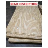 Skid of plywood approx 4ft x 8ft has some damage