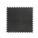 Black Raised Rubber Floor Tiles 18x18 (6)