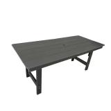 HDPE Outdoor Dining Table with Umbrella Hole