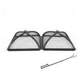 Peak 38 in. Spark Screen for Rectangle Pit