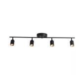 Shura 4-Light Black LED Track Light Kit 3000K
