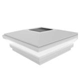 5 in. x 5 in. Vinyl Solar-Powered Post Cap