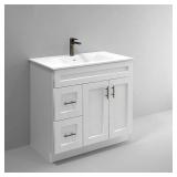 36 in. Bath Vanity w/o Top White Dove MDF
