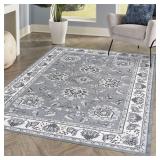 Jonathan Y Persian Cherie Rug 8x10 Gray/Cream