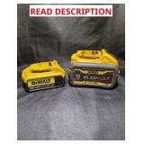 DeWalt Salvage Battery Lot (2) Batteries