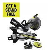 RYOBI HP 18V Brushless Miter Saw Kit