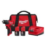 M12 12V Brushless Cordless Drill Driver Kit (char