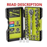 26-Piece 1/4 in. Drive Ratchet and Socket Set (Mi