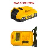 DeWalt 20V MAX 2Ah Battery + Charger