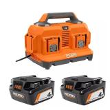18V 6-Port Charger with 4.0Ah Battery