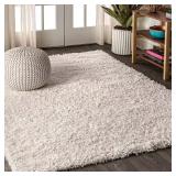 Mercer Shag Plush Cream 5 ft x 8 ft Rug