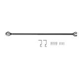 28-48 in. Curtain Rod Kit, Nickel Finial