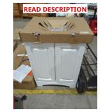 White Vanity w/ Top 24" x 18-1/4" x 33"