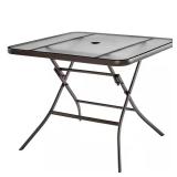 StyleWell 34 in. Square Folding Outdoor Table