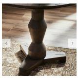 Brancusi-inspired wooden pedestal table base, fea