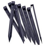 Landscape Edging Spikes - 12 Pcs, 10" Black