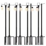 9.4 ft String Light Poles with Hook (4-Pack)