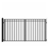 Madrid Style 12x6 Black Steel Gate